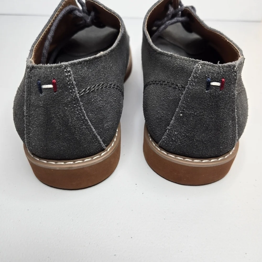 Tommy Hilfiger Men's Gray Seaside Leather Suede Shoes Size 8